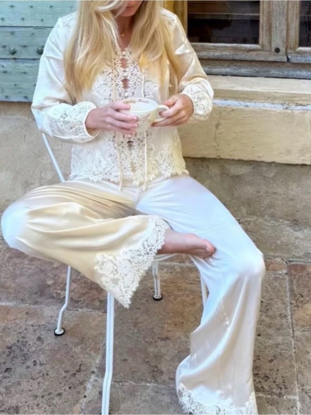 NWOT DÔEN Lavon Lace Pant